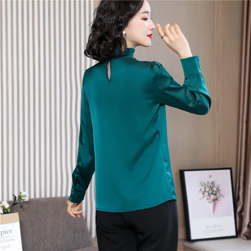 dark green blouse uk 2020 spring 