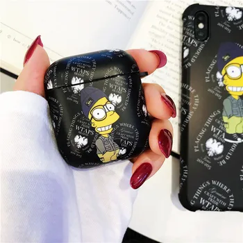

Trend graffiti Cartoon Cute Silicone Bluetooth Earphone Cover For Air pods 2 Case Soft Silicone Headphone Protective Case Box