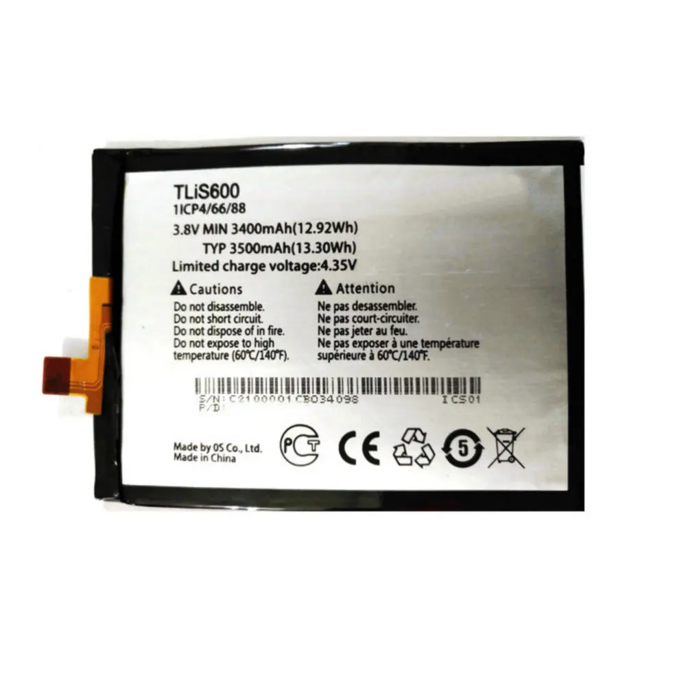 Сменный аккумулятор для UMI EMAX / IRON 3500 м TCL TliS600 3N I718M M2U M2L M2M Li3834T43P6h886740|Аккумуляторы