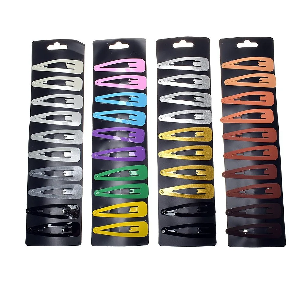 10Pcs Baking Paint Hair Clips for Girls BB Hairpins Snap Barrettes Headbands Hairgrips Simple Baby Headwear 2
