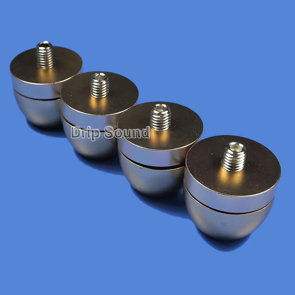 Alto-falante à Prova de Choque Pico Amplificador Isolamento Suporte Pés Titular Ajustável Umedecimento Prego Dourado 4 Pçs 30mm - Image 6