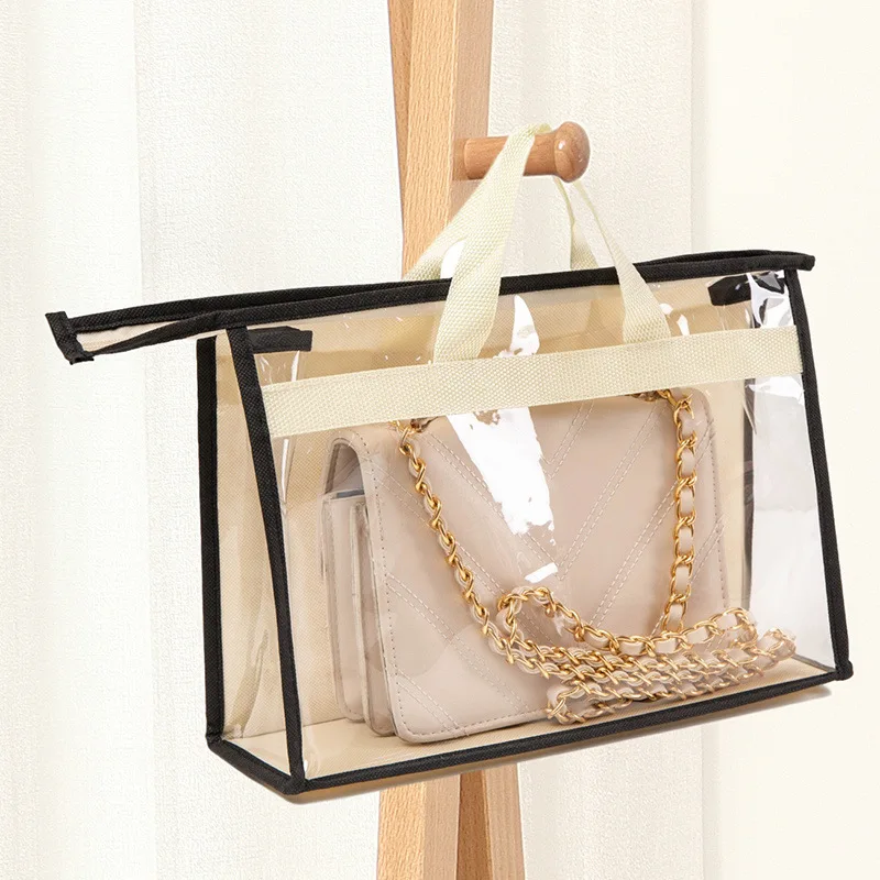 5 Pieces Clear Handbag Storage Bag Purse Storage With Zipper And Handle  Dustproof Organizer For Handbangs Closet Shelf Wardrobe - Foldable Storage  Bags - AliExpress