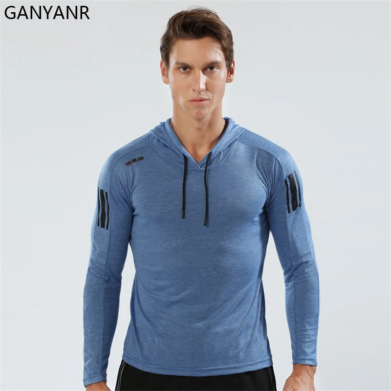 Camiseta de compresión para hombre, ropa deportiva para entrenamiento, manga larga|Camisetas para correr| - AliExpress