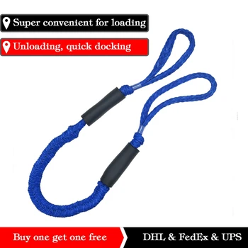 

Bungee Dock Lines Boat Cords Mooring Rope Docklines Accessories Boat Docking Ropes for Boats PWC