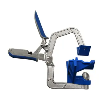 

Auto Adjustable 90 Degree Right Angle Rugged Corner Clamp Frame Fixed Hole Puncher Woodworking Tool