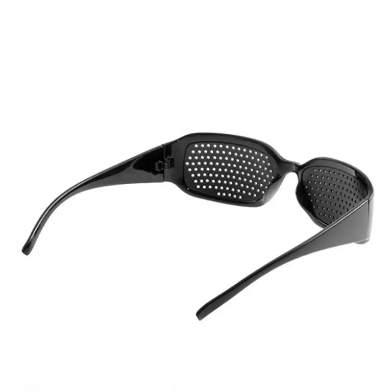 Black Eyesight Improvement Care Exercise Eyewear Glasses Training Cycling Eyewear Pin Small Hole Sunglass Camping Eyeglasses