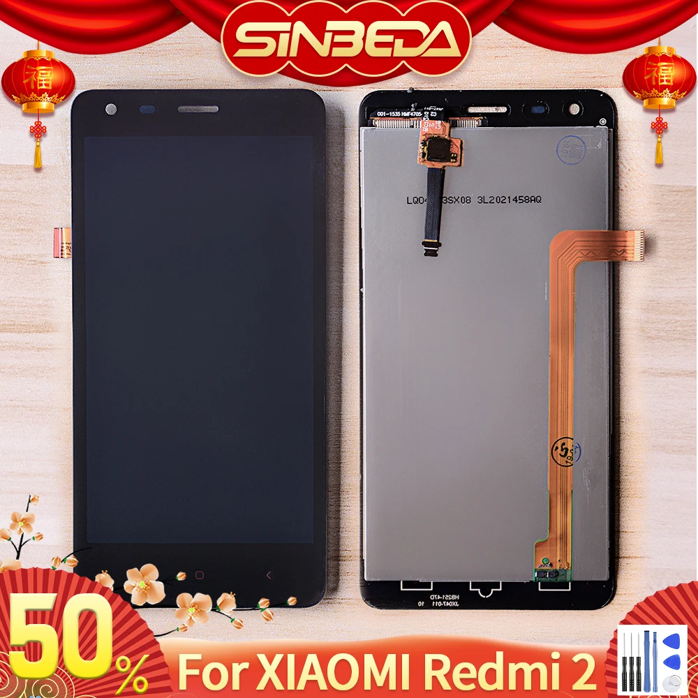 Goede Originele 4.7 LCD Voor XIAOMI Redmi 2 Lcd Touch Screen Digitizer Vergadering Voor Xiaomi Redmi 2 2A 2Pro LCD vervanging