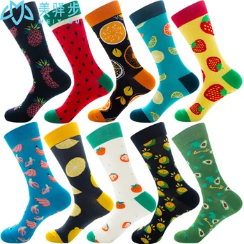 

10 Pairs Fruit Funny Sock for Female Women Fun Sock Wholesale Factory Sock Sprint Autumn
