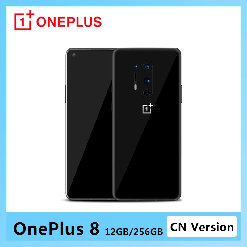 oneplus new cell phone Global Rom Oneplus 8 5G Mobile Phone 6.55" 8GB RAM 128GB ROM Snapdragon 865 Octa Core 48MP Camera Android 10.0 NFC Smart Phone oneplus top mobile