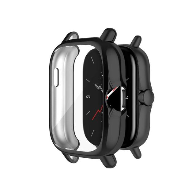 For Huami Amazfit GTS 2 Watch Protective Case A1968 Electroplating TPU All-inclusive Anti-scratch Rubber Sleeve
