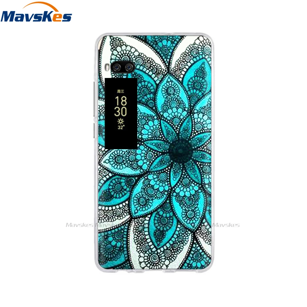 For Meizu Pro 7 Case 5.2" Fundas Coque Back Cover For Meizu Pro 7 Plus 5.7" Phone Cases Soft TPU Painted Silicone Bumper Shell 