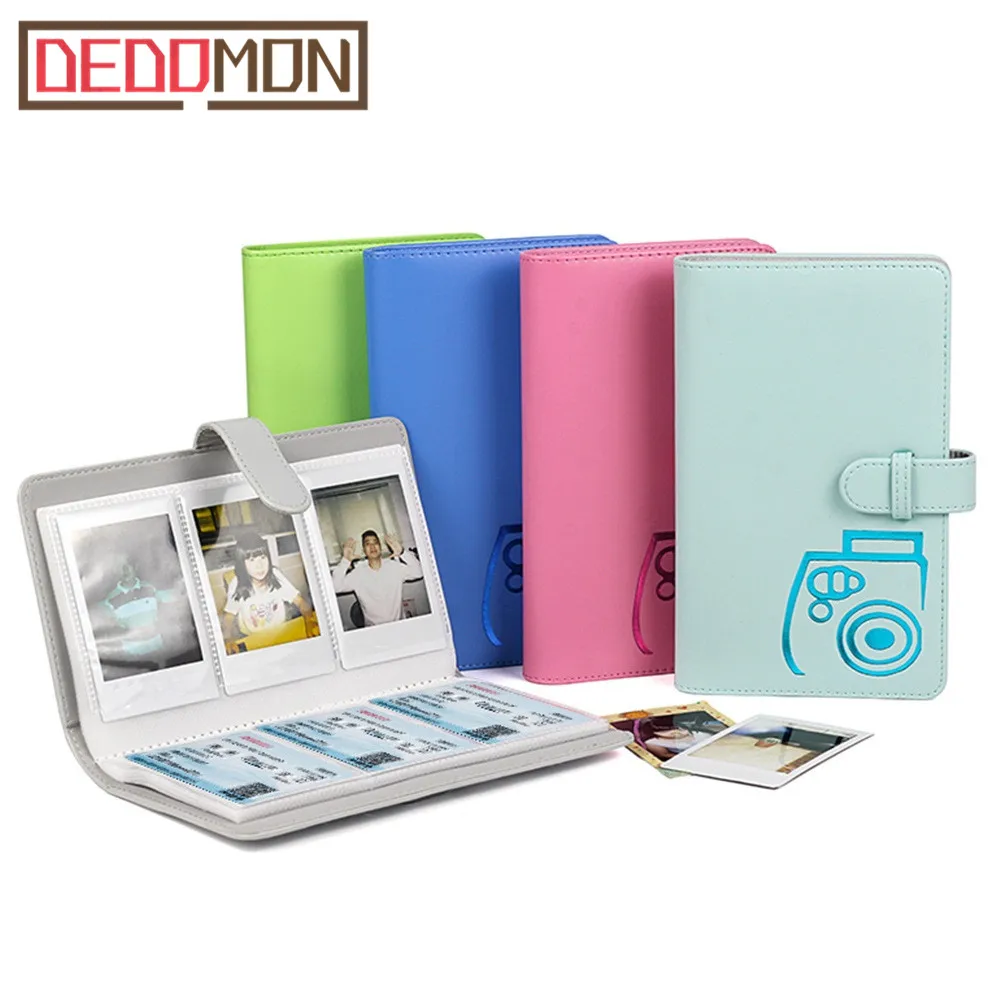 96 Pockets PU Leather Instant Photo Album Picture Case for Fujifilm Instax Mini8/9/7s/7C/25/70/90 3 inch Mini Film Photo Album