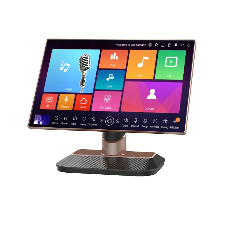 Hdmi 4k 4tb Karaoke System 19"touch Screen+karaoke Machine With Songs
