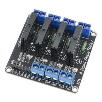 

4 Channel 5V DC Relay Module Solid State Low Level SSR AVR DSP 2A 240V