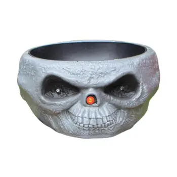 

Halloween Skeleton Fruit Dish Ghost Decoration Party Organizer with Jumping Skull Hand Horror Props Theme Decor Supplies