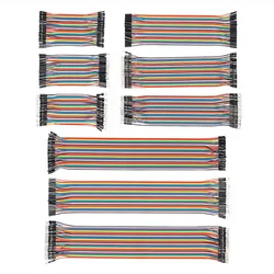 360 pces cabos dupont breadboard jumper fios 10 20 30 cm fita cabos kit macho para fêmea para macho dupont linhas kit para arduino