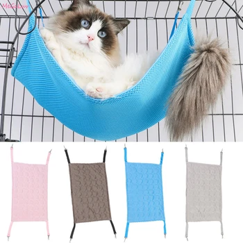 

Soft Hanging Cat Hammock Summer Cat Bed Mat Breathable Cool Material Available Warm Cat Summer Sleeping Bag Pet Supplies
