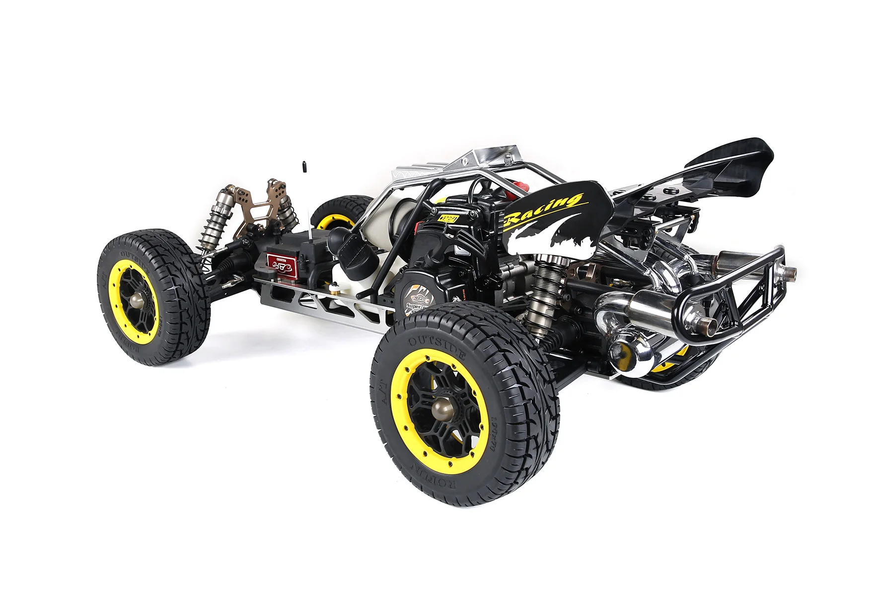 1/5 масштаб 45cc газ Baja Багги готов к запуску с новой двойной выходной трубой