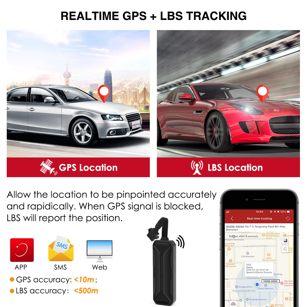 GPS трекер для автомобиля 9 90 в пост. Тока|GPS-трекеры| |