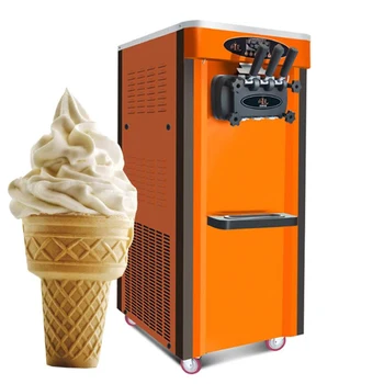 

Commercial Ice Cream Machine vertical Soft Ice Cream Maker for Amusement Parks Snack Shops School Stores
