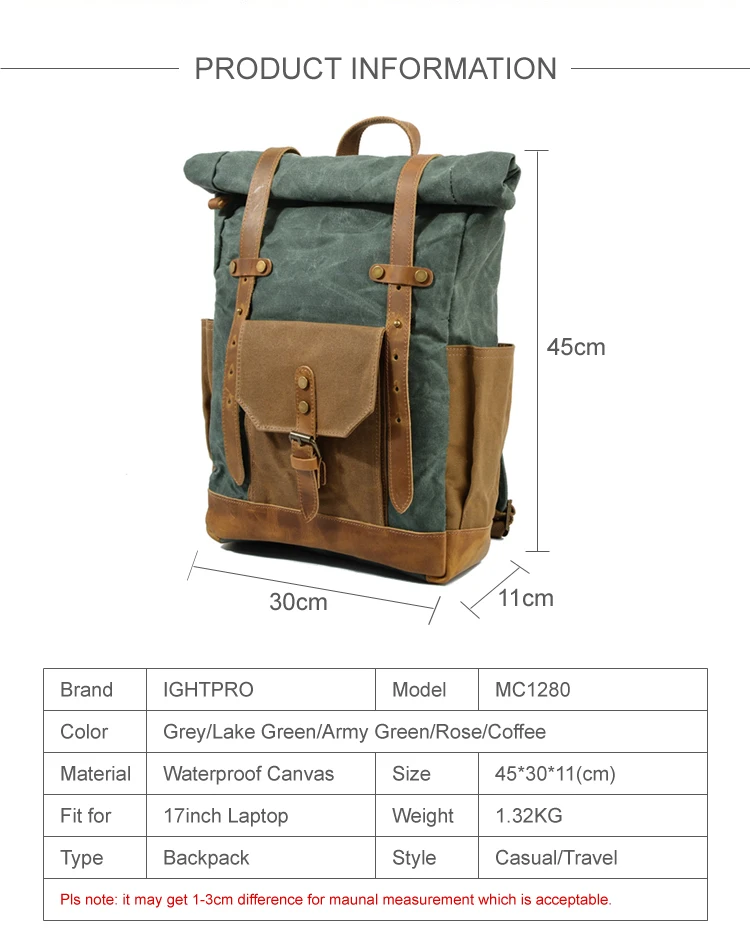 Фотография сумка из непромокаемой холщовой ткани ретро повседневный рюкзак для фототехники мужские плечи сумки для переноски подходит 1" ноутбук чехол для DSLR