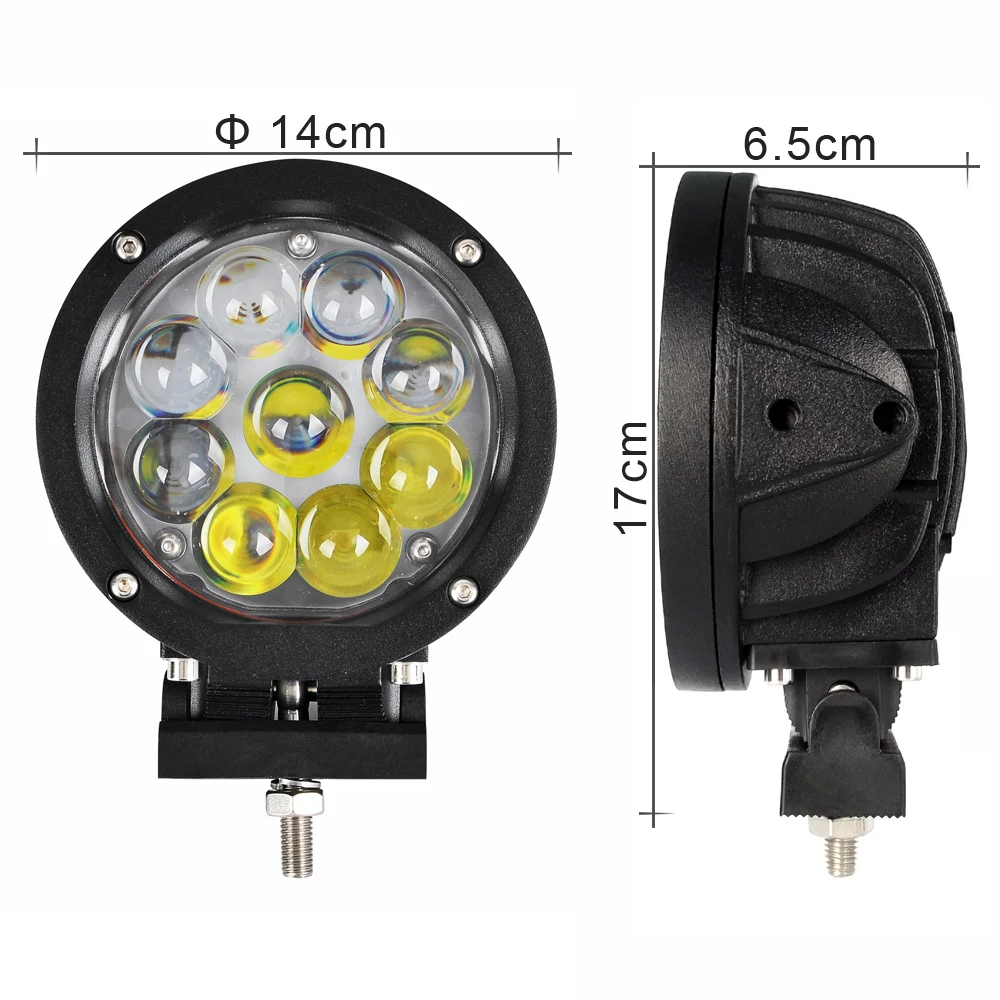 5.5 Inch Round 45W Led Work Light 12V For Car Roof 24V 4x4 Off road 4WD ATV Uaz SUV Trailer Truck Driving Headlights Fog Lamps