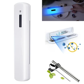 

UV Solar Intelligent Sterilizer Antibacterial Disinfection Spoon Chopsticks Sterilization Storage Portable Travel Tableware Sets