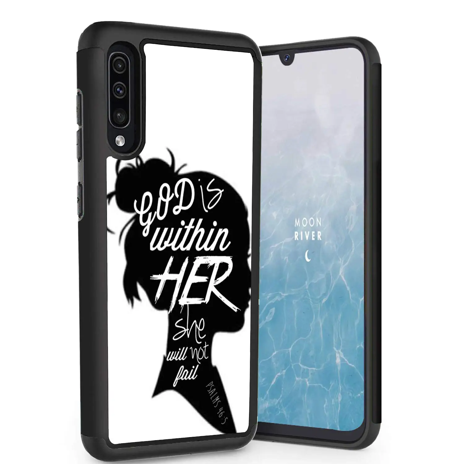 Чехол для Sumsang Galaxy A50 2019 двухслойный Защитный Гибридный жесткий защитный чехол с