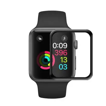 

1/2/4 Pcs Tempered Glass Screen Protector for Apple Watch Series 4 40/44mm Curved Edge Design 3D Full Covered Screen Protector