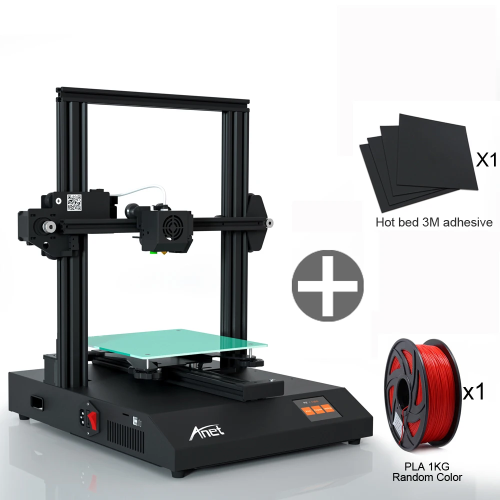 Anet ET4Pro Ultra Silent DIY FDM 3D Printer With TMC2208 Stepper Driver 256 Real Micro-steps Automatic Leveling Resume Printing resin printer 3D Printers