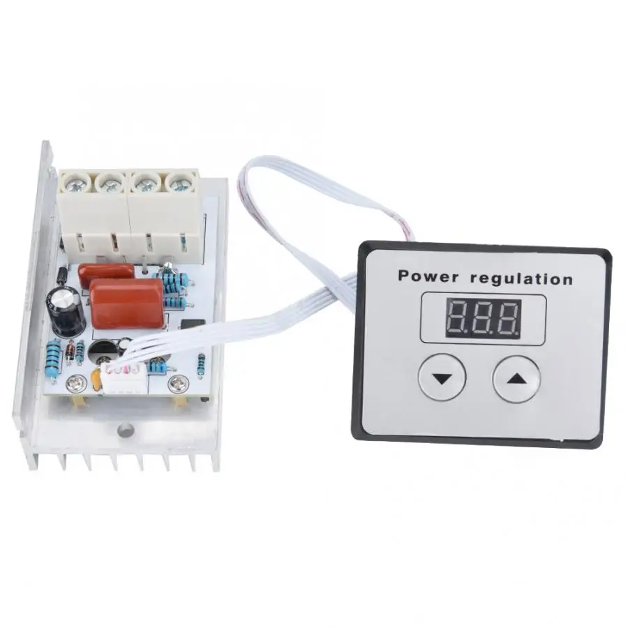 New AC 220V 10000W SCR Electronic Voltage Regulator Variable Voltage Controller