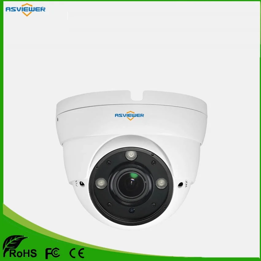 

H.265 POE 5MP IP Security Camera CMOS Sensor 3pcs Array LED Vadalproof IP Camera AS-IP2301H5