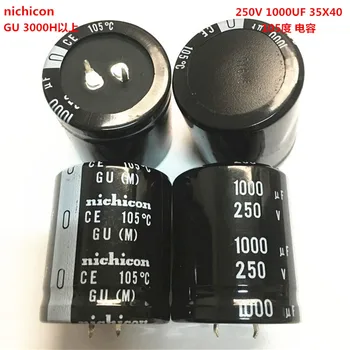 

1-10pcs 100% orginal new 250V 1000UF 35X40 GU 105 1000UF 250V 35x40 capacitance