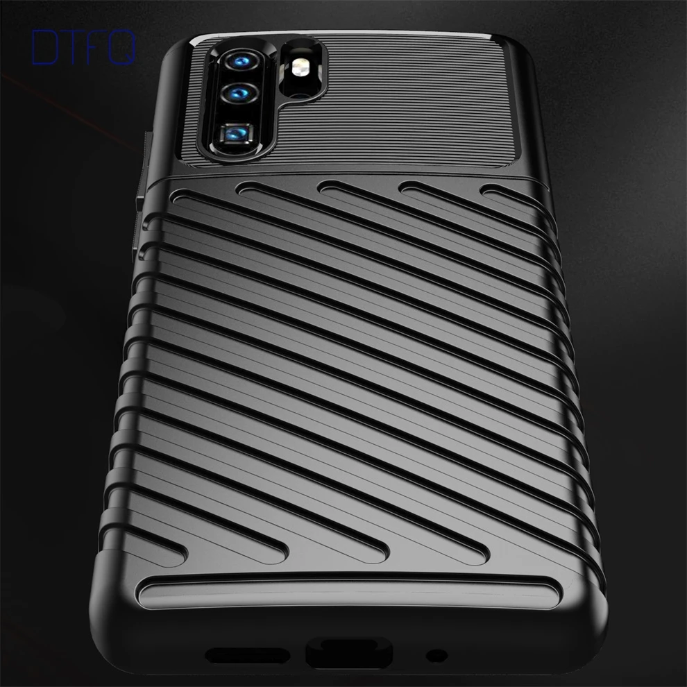 DTFQ Прочный чехол для huawei P30 Pro Мягкая силиконовая задняя крышка ТПУ