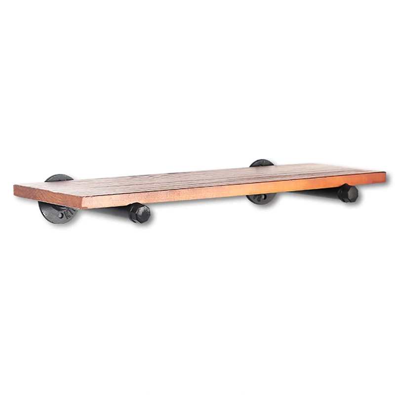 Ретро черные железные промышленные трубы полка скобы для крепления держатель хранения Держатели Стойки домашний декор