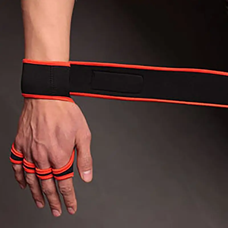 

Bracers Fitness Glove Anti-slip Hand Grips Pad Protect Wrist Support Dumbbell Wrap Strap Gloves Gym Weight Lifting Accessories