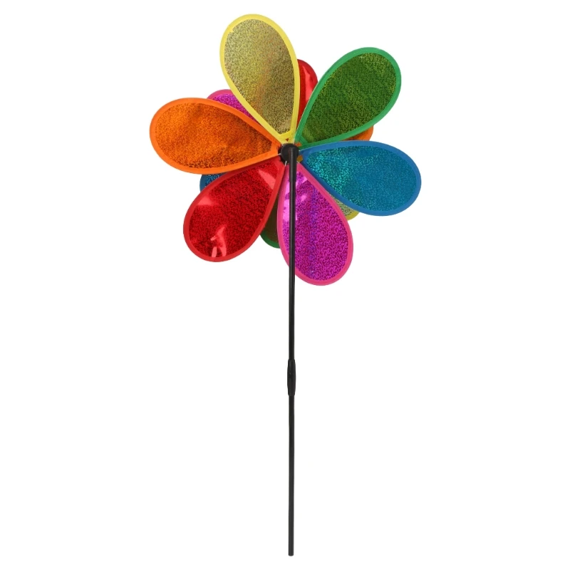 Горячие двухслойные ветряные мельницы ветер Spinner блестки Whirligig домашний двор вечерние украшения
