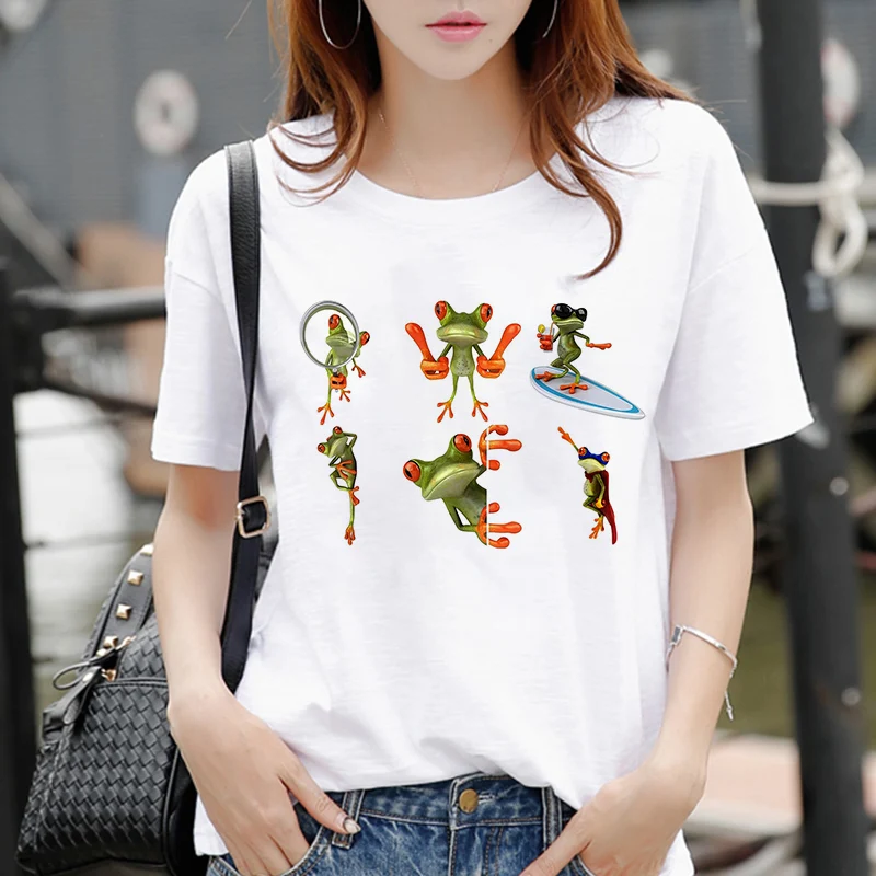 New Harajuku Women white T Shirt Cute 