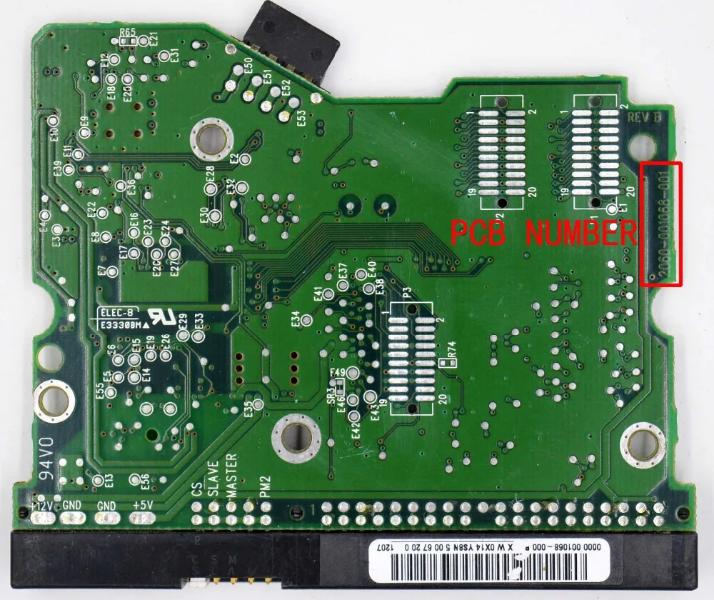 2060-001068-001背面 WD70C20-SW主控