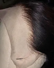 La srta. negro brasileño sin costuras recto 13x4 frente de encaje pelucas de cabello humano Marrón Medio, 4x4, cierre de encaje suizo peluca para las mujeres negras