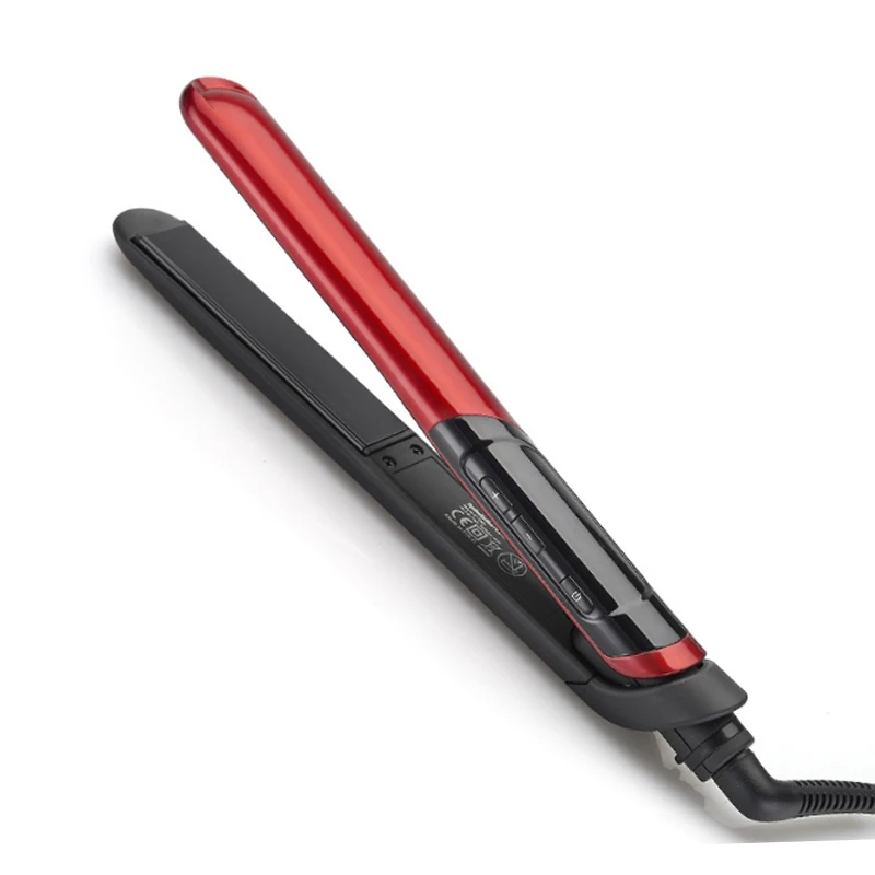 

Fast Heat Flat Iron Straightening Irons Curler 2 In 1 Hair Straightener Ceramic Lcd Display Professional Hair Styling Tools