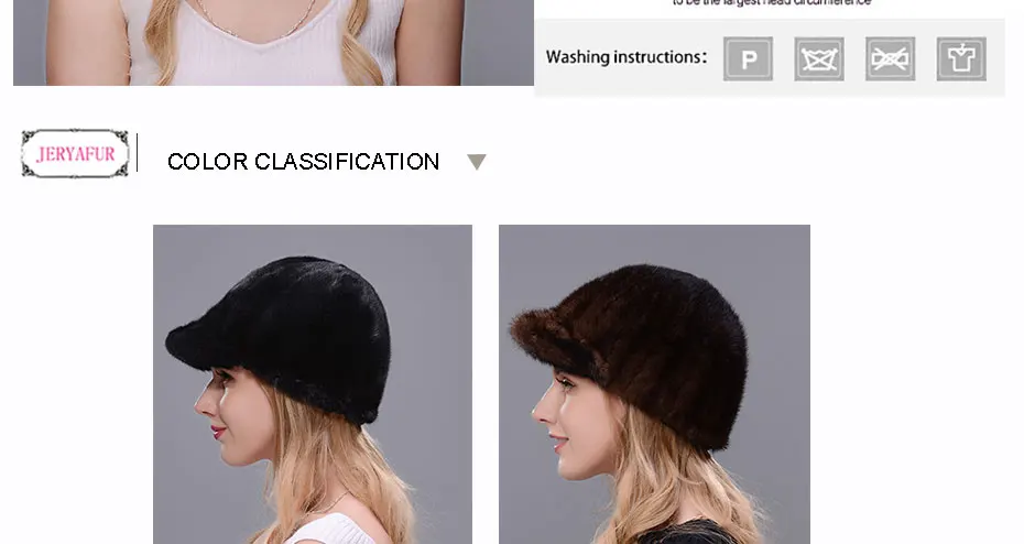 Neues Fshion Und Warme mutze Für Frauen Reale naturliche Nerz kappe Hochwertige Hut Nerz spleihosen Mit Traufe Blockieren Schnee W