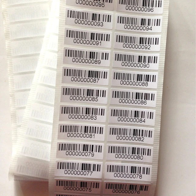1000pcs 30x10mm Custom Print Serial Number Corresponding Barcode Qr Code  Labels Scanning Stickers Mobile Phone Battery Price Tag - Stationery Sticker  - AliExpress