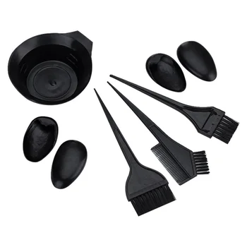 

1 Set Hair Coloring Kit Professional Home DIY Hair Tinting Tools Set Hairdressing Dyeing Tool (Black)