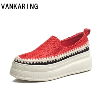 

genuine leather classic women wedges round toe pumps high heels platform office lady pumps party cute girls shoes woman pumps