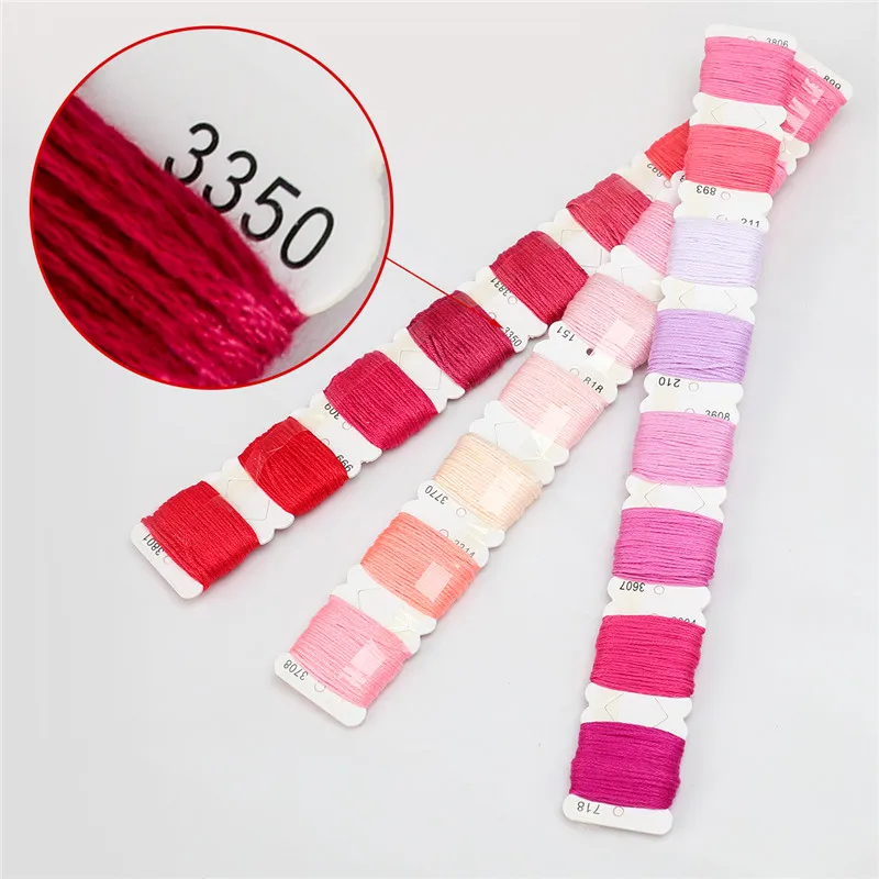 100pcs Embroidery Floss Cross Stitch Threads with Number Card  Rainbow Color Embroidery Threads Floss and Sewing Needles Kit (1)