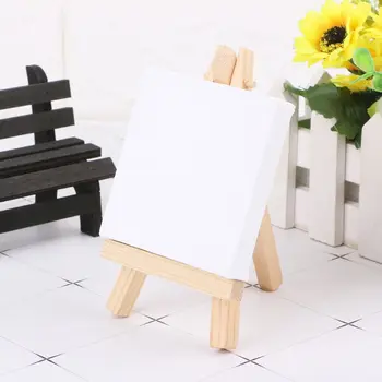 

Natural Wood Mini Easel Frame Tripod Display Meeting Wedding Table Number Name Card Stand Display Holder Children Painting Craft