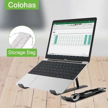 

Portable Folding Laptop Stand Adjustable Notebook Stand Holder For Macbook Pro Aluminum Alloy PC Computer Cooling Bracket
