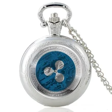 

Fashion Ripple Design Glass Cabochon Quartz Pocket Watch Black Classic Men Women Pendant Necklace Watches Gifts