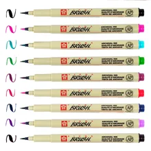 Кисть ручка микорн лайнер ручка Водонепроницаемая Кисть ручка Pigma micron рисунок художественный маркер